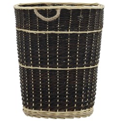 vidaXL Holzkorb mit Trageriemen 57 x 51 x 69 cm Natur Weide   