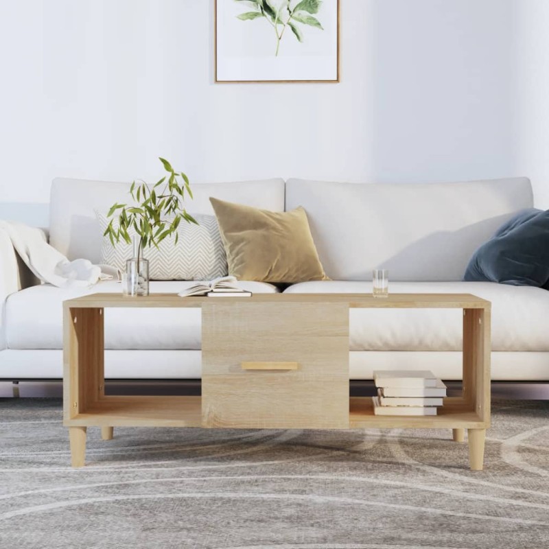 vidaXL Couchtisch Sonoma-Eiche 102x50x40 cm Holzwerkstoff vidaXL Couchtisch Sonoma-Eiche 102x50x40 cm Holzwerkstoff