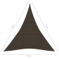vidaXL Sonnensegel 160 g/m² Braun 4x5x5 m HDPE vidaXL Sonnensegel 160 g/m² Braun 4x5x5 m HDPE