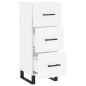 vidaXL Sideboard Weiß 34,5x34x90 cm Holzwerkstoff vidaXL Sideboard Weiß 34,5x34x90 cm Holzwerkstoff