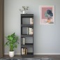 vidaXL Bücherregal/Raumteiler Grau 40x35x135 cm Massivholz Kiefer vidaXL Bücherregal/Raumteiler Grau 40x35x135 cm Massivholz Kiefer