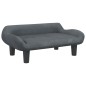 Hundebett Dunkelgrau 70x40x24 cm Samt