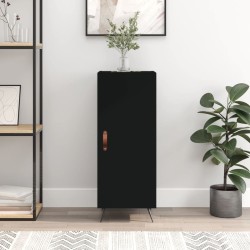vidaXL Sideboard Schwarz 34,5x34x90 cm Holzwerkstoff