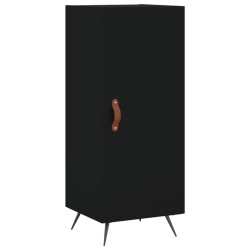 vidaXL Sideboard Schwarz 34,5x34x90 cm Holzwerkstoff