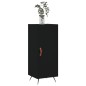 vidaXL Sideboard Schwarz 34,5x34x90 cm Holzwerkstoff vidaXL Sideboard Schwarz 34,5x34x90 cm Holzwerkstoff