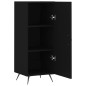 vidaXL Sideboard Schwarz 34,5x34x90 cm Holzwerkstoff vidaXL Sideboard Schwarz 34,5x34x90 cm Holzwerkstoff