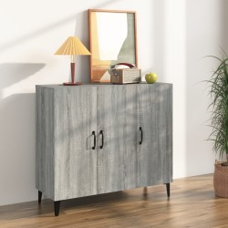 vidaXL Sideboard Grau Sonoma 90x34x80 cm Holzwerkstoff