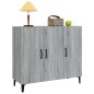 vidaXL Sideboard Grau Sonoma 90x34x80 cm Holzwerkstoff vidaXL Sideboard Grau Sonoma 90x34x80 cm Holzwerkstoff