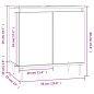 vidaXL Badezimmerschrank Weiß 58x33x60 cm Holzwerkstoff vidaXL Badezimmerschrank Weiß 58x33x60 cm Holzwerkstoff