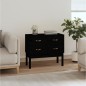 vidaXL Konsolenschrank Schwarz 90x40x78 cm Massivholz Kiefer vidaXL Konsolenschrank Schwarz 90x40x78 cm Massivholz Kiefer