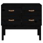 vidaXL Konsolenschrank Schwarz 90x40x78 cm Massivholz Kiefer vidaXL Konsolenschrank Schwarz 90x40x78 cm Massivholz Kiefer