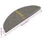 vidaXL Stufenmatten Selbstklebend 10 Stk. Grau 65x22,5x3,5 cm vidaXL Stufenmatten Selbstklebend 10 Stk. Grau 65x22,5x3,5 cm