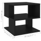 vidaXL Beistelltisch Schwarz 40x40x40 cm Holzwerkstoff vidaXL Beistelltisch Schwarz 40x40x40 cm Holzwerkstoff