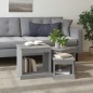 vidaXL Satztische 3 Stk. Grau Sonoma Holzwerkstoff vidaXL Satztische 3 Stk. Grau Sonoma Holzwerkstoff