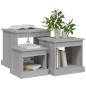 vidaXL Satztische 3 Stk. Grau Sonoma Holzwerkstoff vidaXL Satztische 3 Stk. Grau Sonoma Holzwerkstoff