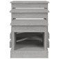 vidaXL Satztische 3 Stk. Grau Sonoma Holzwerkstoff vidaXL Satztische 3 Stk. Grau Sonoma Holzwerkstoff