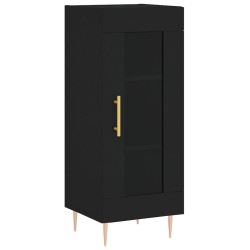 vidaXL Sideboard Schwarz 34,5x34x90 cm Holzwerkstoff