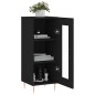 vidaXL Sideboard Schwarz 34,5x34x90 cm Holzwerkstoff vidaXL Sideboard Schwarz 34,5x34x90 cm Holzwerkstoff