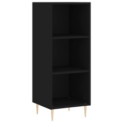 vidaXL Sideboard Schwarz 34,5x32,5x90 cm Holzwerkstoff
