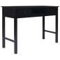 vidaXL Schreibtisch Schwarz 108x45x76 cm Massivholz Paulownia vidaXL Schreibtisch Schwarz 108x45x76 cm Massivholz Paulownia