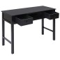 vidaXL Schreibtisch Schwarz 108x45x76 cm Massivholz Paulownia vidaXL Schreibtisch Schwarz 108x45x76 cm Massivholz Paulownia