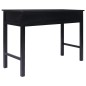 vidaXL Schreibtisch Schwarz 108x45x76 cm Massivholz Paulownia vidaXL Schreibtisch Schwarz 108x45x76 cm Massivholz Paulownia