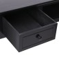 vidaXL Schreibtisch Schwarz 108x45x76 cm Massivholz Paulownia vidaXL Schreibtisch Schwarz 108x45x76 cm Massivholz Paulownia