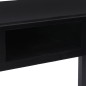vidaXL Schreibtisch Schwarz 108x45x76 cm Massivholz Paulownia vidaXL Schreibtisch Schwarz 108x45x76 cm Massivholz Paulownia