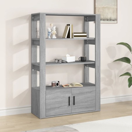 vidaXL Sideboard Grau Sonoma 80x30x119,5 cm Holzwerkstoff