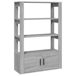 vidaXL Sideboard Grau Sonoma 80x30x119,5 cm Holzwerkstoff