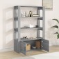 vidaXL Sideboard Grau Sonoma 80x30x119,5 cm Holzwerkstoff vidaXL Sideboard Grau Sonoma 80x30x119,5 cm Holzwerkstoff