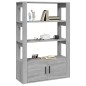 vidaXL Sideboard Grau Sonoma 80x30x119,5 cm Holzwerkstoff vidaXL Sideboard Grau Sonoma 80x30x119,5 cm Holzwerkstoff