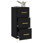 vidaXL Sideboard Schwarz 34,5x34x90 cm Holzwerkstoff vidaXL Sideboard Schwarz 34,5x34x90 cm Holzwerkstoff