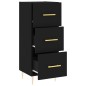 vidaXL Sideboard Schwarz 34,5x34x90 cm Holzwerkstoff vidaXL Sideboard Schwarz 34,5x34x90 cm Holzwerkstoff
