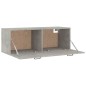 vidaXL Wandschrank Betongrau 100x36,5x35 cm Holzwerkstoff