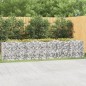 vidaXL Gabionen-Hochbeet mit Hochbogen 400x50x100 cm Verzinktes Eisen vidaXL Gabionen-Hochbeet mit Hochbogen 400x50x100 cm Verzinktes Eisen
