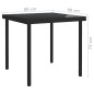 vidaXL Garten-Esstisch Schwarz 80x80x72 cm Glas und Stahl vidaXL Garten-Esstisch Schwarz 80x80x72 cm Glas und Stahl