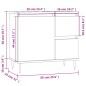vidaXL Badschrank Weiß 65x33x60 cm Holzwerkstoff vidaXL Badschrank Weiß 65x33x60 cm Holzwerkstoff
