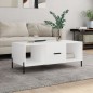 vidaXL Couchtisch Weiß 102x50x40 cm Holzwerkstoff vidaXL Couchtisch Weiß 102x50x40 cm Holzwerkstoff