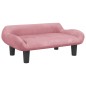 Hundebett Rosa 70x40x24 cm Samt Hundebett Rosa 70x40x24 cm Samt