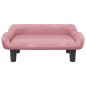 Hundebett Rosa 70x40x24 cm Samt Hundebett Rosa 70x40x24 cm Samt