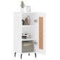 vidaXL Sideboard Weiß 34,5x34x90 cm Holzwerkstoff vidaXL Sideboard Weiß 34,5x34x90 cm Holzwerkstoff