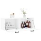 vidaXL Wandschrank Weiß 100x36,5x35 cm Holzwerkstoff vidaXL Wandschrank Weiß 100x36,5x35 cm Holzwerkstoff