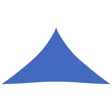 vidaXL Sonnensegel 160 g/m² Blau 3,5x3,5x4,9 m HDPE
