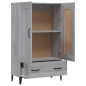 vidaXL Highboard Grau Sonoma 70x31x115 cm Holzwerkstoff vidaXL Highboard Grau Sonoma 70x31x115 cm Holzwerkstoff