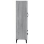 vidaXL Highboard Grau Sonoma 70x31x115 cm Holzwerkstoff vidaXL Highboard Grau Sonoma 70x31x115 cm Holzwerkstoff