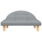 Hundebett Hellgrau 70x52x30 cm Stoff Hundebett Hellgrau 70x52x30 cm Stoff