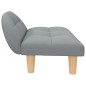 Hundebett Hellgrau 70x52x30 cm Stoff Hundebett Hellgrau 70x52x30 cm Stoff