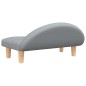 Hundebett Hellgrau 70x52x30 cm Stoff Hundebett Hellgrau 70x52x30 cm Stoff