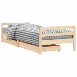 vidaXL Kinderbett mit Schubladen 80x200 cm Massivholz Kiefer